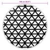 vidaXL Tapis d'extérieur ARAKIL noir Ø160 cm PP