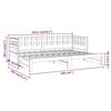 vidaXL Lit coulissant sans matelas 2x(90x190) cm Bois de pin massif