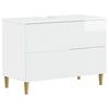 vidaXL Meuble sous Lavabo de Salle de Bain ARNHEM Blanc brillant