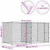 vidaXL Cage pour chien Argent&eacute; 400 x 200 x 200 cm Acier galvanis&eacute;