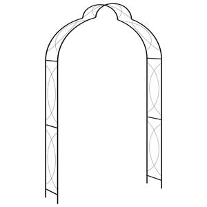 vidaXL Vo&ucirc;te de jardin Noir 150x34x240 cm Fer
