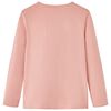 T-shirt enfants &agrave; manches longues rose clair 104