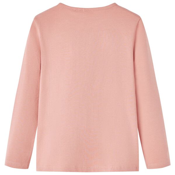 T-shirt enfants &agrave; manches longues rose clair 104