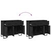 vidaXL Buffet noir 97x32,5x74,5 cm bois d&rsquo;ing&eacute;nierie