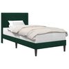 vidaXL Cadre de lit avec t&ecirc;te de lit Vert fonc&eacute; 90 x 190 cm Velours