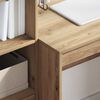 vidaXL Bureau avec tiroir 2 pcs Ch&ecirc;ne artisanal