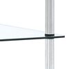 vidaXL &Eacute;tag&egrave;re 4 niveaux Transparent 40x40x100 cm Verre tremp&eacute;