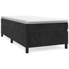 vidaXL Sommier &agrave; lattes de lit avec matelas Noir 90x190 cm Velours