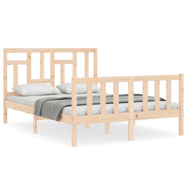 vidaXL Cadre de lit sans matelas 140x190 cm bois de pin massif