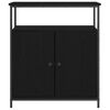 vidaXL Buffet Ch&ecirc;ne noir 70 x 30 x 80 cm Bois d'ing&eacute;nierie
