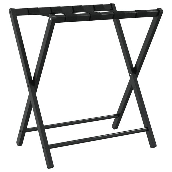 vidaXL Porte-bagages noir 68,5x38x58 cm bambou