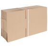 vidaXL Bo&icirc;te Pliable 50 pcs Naturel 25 x 17,5 x 10 cm Carton