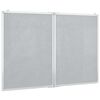 vidaXL Tableau blanc magn&eacute;tique pliable 120x100x1,7 cm aluminium