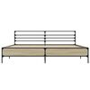 vidaXL Cadre de lit sans matelas ch&ecirc;ne sonoma 200x200 cm