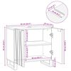 vidaXL Meuble de Lavabo de Salle de Bain Blanc 62 x 33 x 58 cm