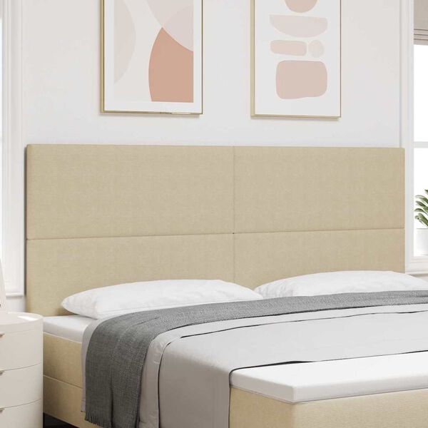 vidaXL T&ecirc;te de lit LED avec t&ecirc;te de lit Vert gris 200 cm Polyester