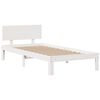 vidaXL Lit biblioth&egrave;que sans matelas blanc 90x200cm bois de pin massif