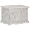 vidaXL Bo&icirc;te de rangement 58x40x40 cm Bois d'acacia solide