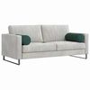 vidaXL Coussins d'accent 2 pcs Vert fonc&eacute; &Oslash; 25 x 70 cm