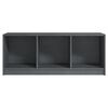 vidaXL Meuble TV Gris 104x33x41 cm Bois de pin massif