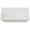 vidaXL &Eacute;trilles 3 pcs argent&eacute; aluminium