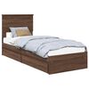 vidaXL Lit de Rangement Ch&ecirc;ne brun 75 x 190 cm Bois d'ing&eacute;nierie