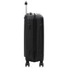 vidaXL Valise avec verrouillage 3 pcs Noir 50 x 31 x 78 cm Plastic ABS