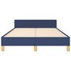 vidaXL Cadre de lit sans matelas bleu 120x200 cm tissu