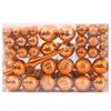vidaXL Boules de No&euml;l 98 pcs cuivre &Oslash;3/4/6 cm