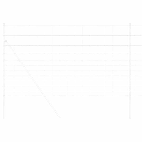 vidaXL Cl&ocirc;ture de prairie Argent&eacute; 50 x 1,4 m Acier galvanis&eacute;