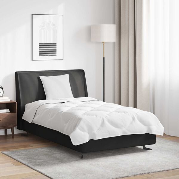 vidaXL Ensemble de Duvet avec oreiller 2 pcs Blanc Microfibre