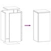 vidaXL Support de Plante 2 pcs Rouill&eacute; 24 x 24 x 55 cm Acier patin&eacute;
