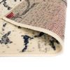 vidaXL Tapis moderne Design floral 140 x 200 cm Beige / Bleu