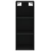 vidaXL Buffet haut Noir 34,5x34x180 cm Bois d'ing&eacute;nierie