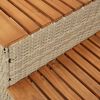 VidaXL Marche bain remous beige 100x50x50,5 cm polyrotin acacia massif