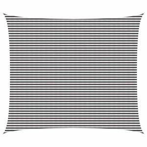 vidaXL Voile d'ombre Anthracite et blanc 6 x 8 m HDPE