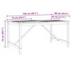 vidaXL Ensemble de salle &agrave; manger pour jardin 5 pcs Marron