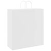 vidaXL Sacs en papier 50 pcs avec poign&eacute;es blanc 45x17x48 cm