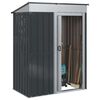 vidaXL Cabanons de jardin Anthracite 137 x 81 x 180 cm M&eacute;tал