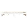 vidaXL Cadre de lit sans matelas blanc bois massif 200x200 cm
