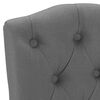 vidaXL Chaises &agrave; manger lot de 2 gris fonc&eacute; tissu