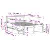 vidaXL Cadre de lit sans matelas avec t&ecirc;te de lit 135x190 cm bois pin
