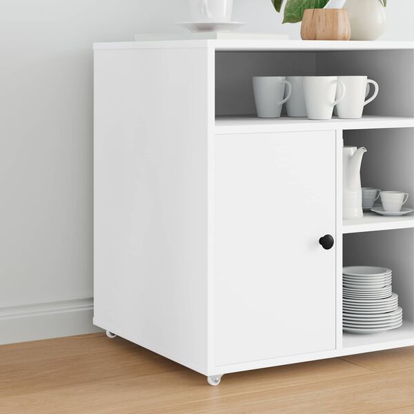vidaXL Roulettes 2 pcs Blanc 42 x 11,5 x 29 mm Fer