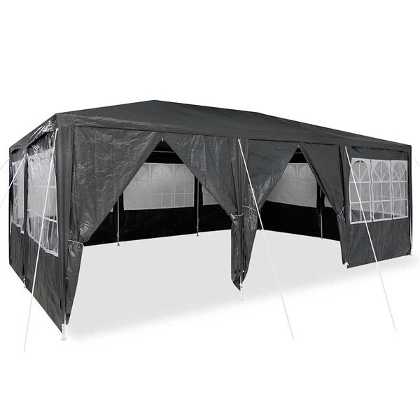 vidaXL Tente de f&ecirc;te Anthracite 600 x 400 x 266 cm Poly&eacute;thyl&egrave;ne