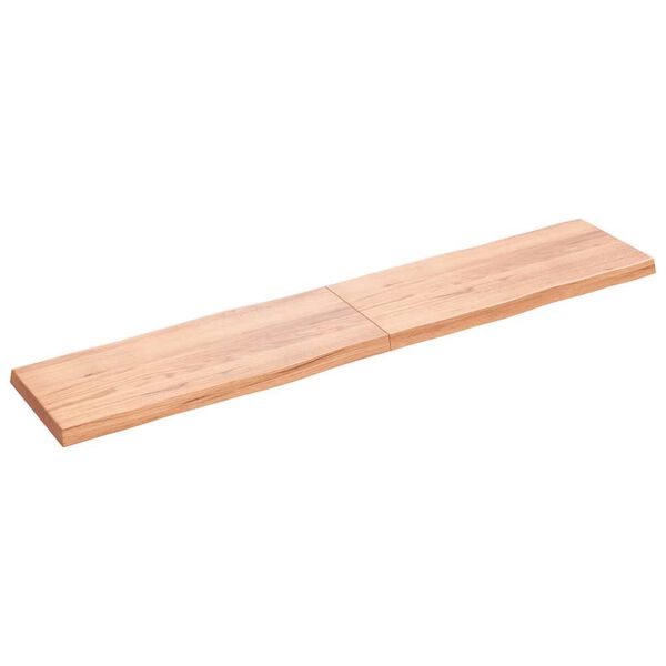 vidaXL Dessus de table bois massif trait&eacute; bordure assortie