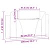 vidaXL Coussin de t&ecirc;te de lit Viana noir 100 cm similicuir