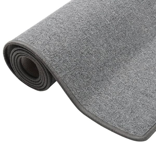vidaXL Tapis de couloir Gris foncé 50x300 cm