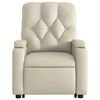 vidaXL Fauteuil inclinable &eacute;lectrique cr&egrave;me similicuir