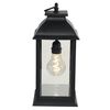 Luxform Lampe de table &agrave; LED &agrave; piles Black Lantern Lumi&egrave;re A60
