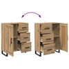 vidaXL Buffet avec tiroir Ch&ecirc;ne artisanal 69,5 x 34 x 90 cm